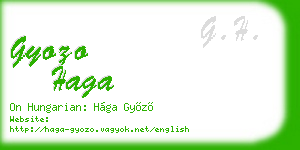 gyozo haga business card