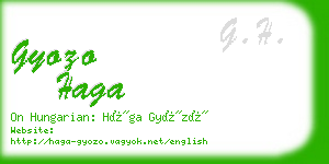 gyozo haga business card